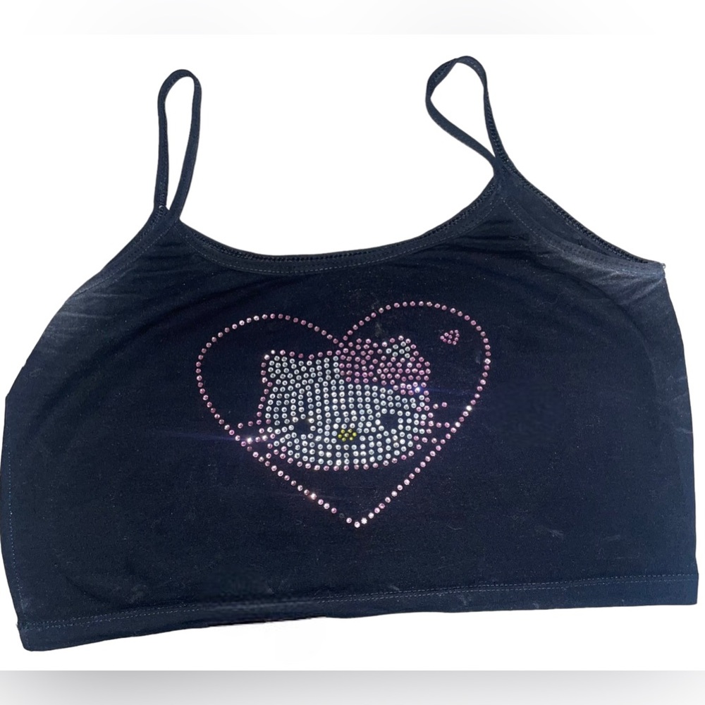 Hello Kitty dazzled Crop Top Size Small